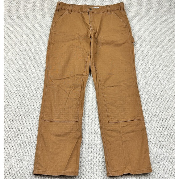 Carhartt Other - Carhartt Rugged Flex Pant Mens 38x32 Brown Duck Double Front Utility Relaxed Fit